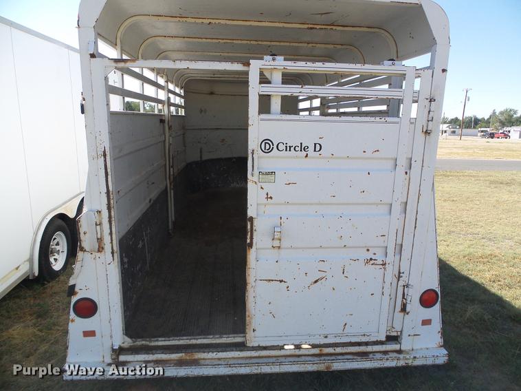 image for item DF2759 1997 Circle D livestock trailer