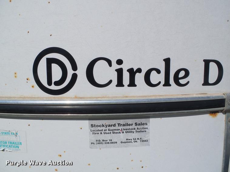 image for item DF2759 1997 Circle D livestock trailer