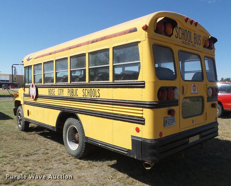 image for item DF2764 1991 Chevrolet 60 Blue Bird school bus