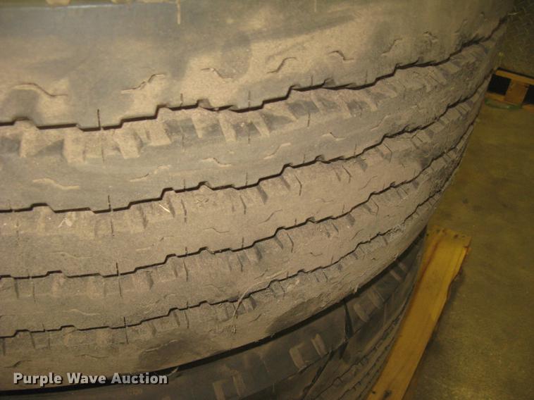 image for item DQ9703 (2) Goodyear G159 365/80R20 tires and wheels