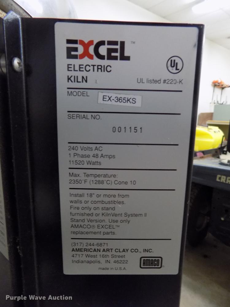 image for item DZ9561 Excel EX365KS kiln