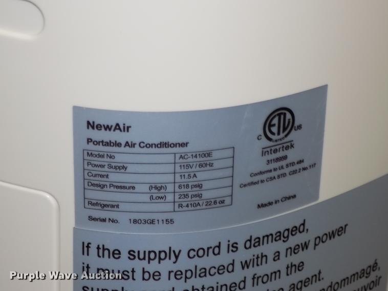 image for item DZ9572 New Air AC14100E AC unit