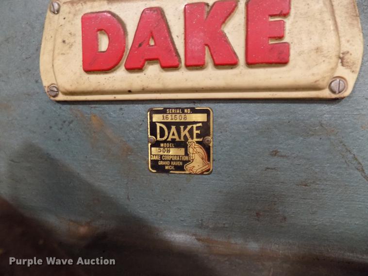 image for item DZ9578 Dake 50H shop press