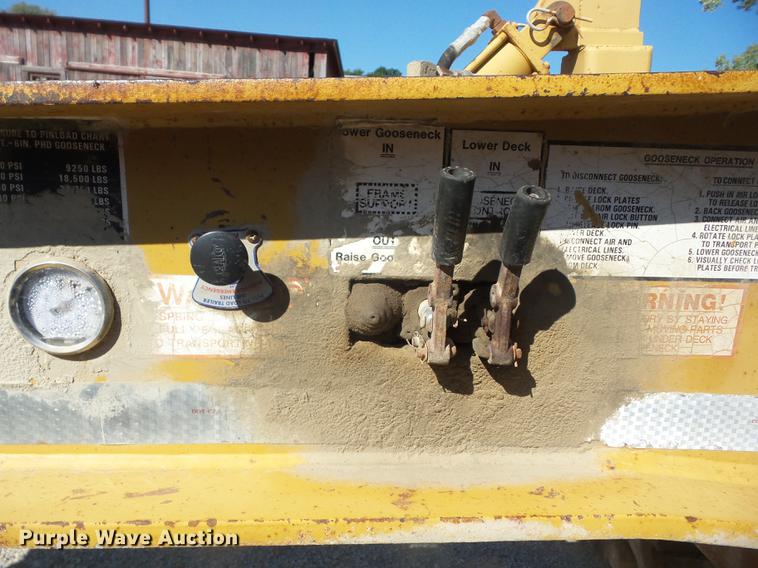 image for item EI9925 1989 Load King PHD80/100-3 lowboy equipment trailer