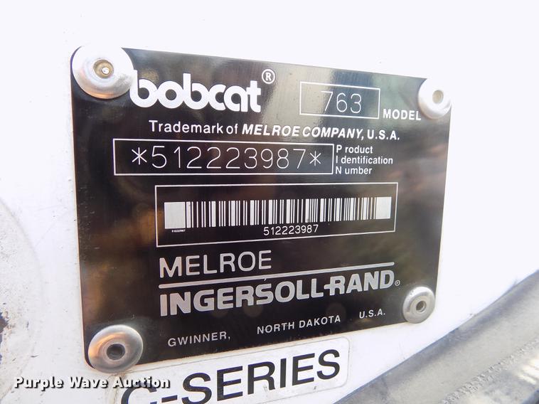 image for item ER9148 1997 Bobcat 763 skid steer