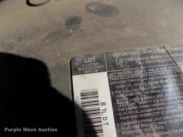 image for item ER9186 1991 Chevrolet Cheyenne 1500 pickup truck