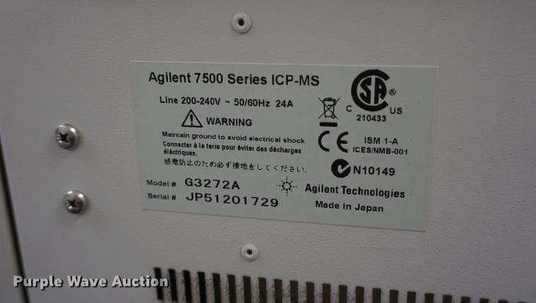 image for item ES9984 Agilent 7500 Series ICP-MS lab testing machine