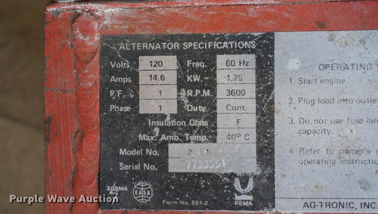 image for item EU9093 Generator