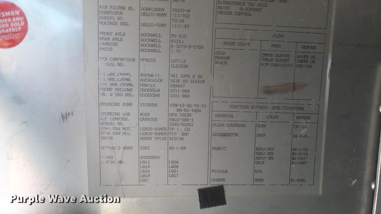 image for item EX9246 1993 Prevost H3-40 coach bus