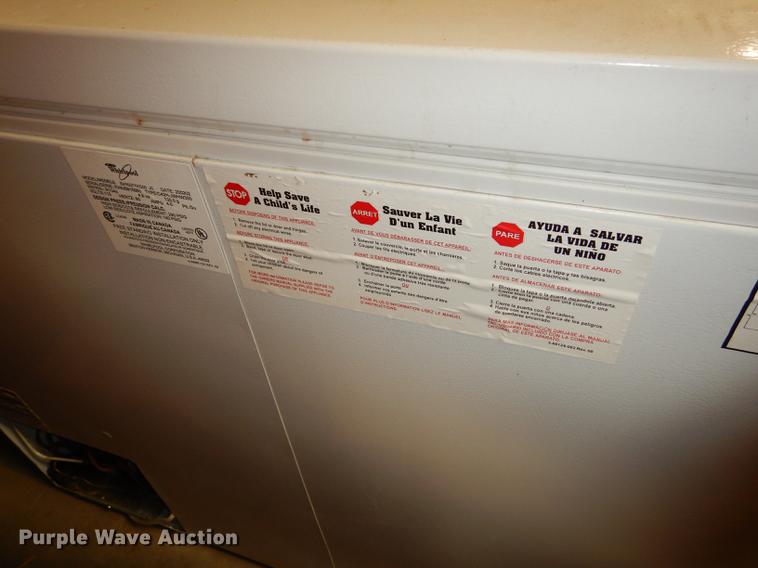 image for item FC9377 Whirlpool chest freezer