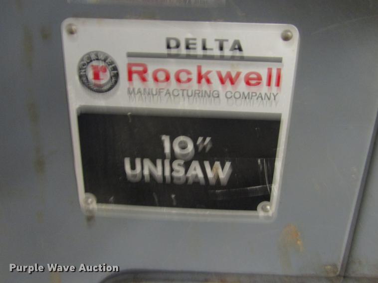 image for item FJ9509 Delta Rockwell 10" unisaw