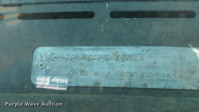 image for item FO9134 1995 Blue Bird TC2000 school bus