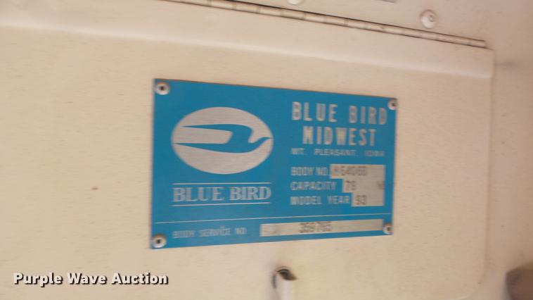 image for item FO9135 1993 Blue Bird TC2000 school bus