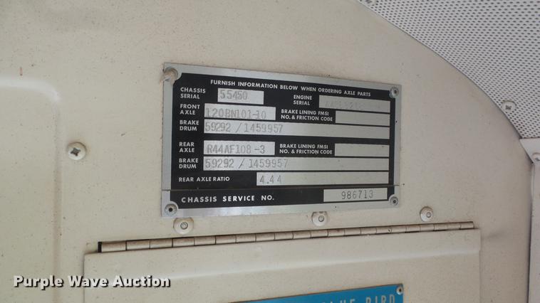 image for item FO9135 1993 Blue Bird TC2000 school bus