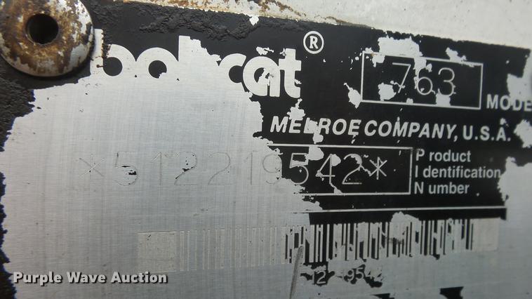 image for item FO9145 1996 Bobcat 763 skid steer