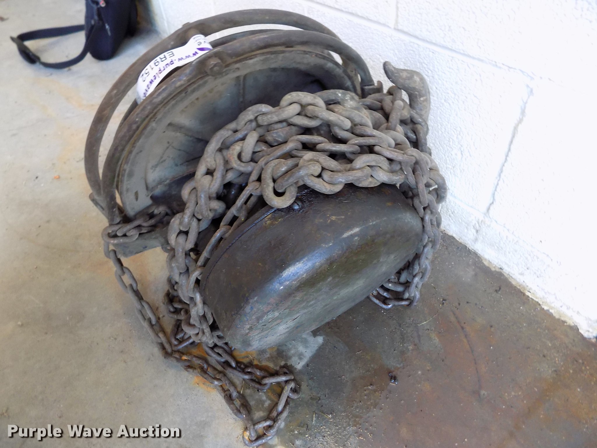 Hercules chain hoist in Hays, KS Item ER9152 sold Purple Wave