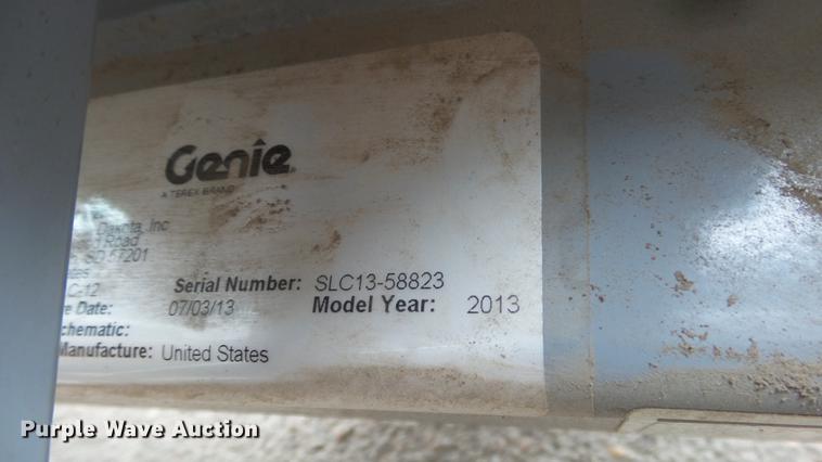 image for item AM9184 2013 Genie SLC-12 material lift