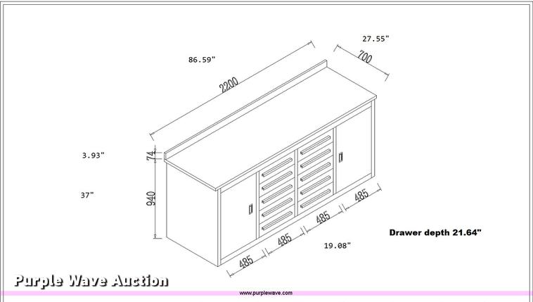 image for item DA8283 Steel tool bench