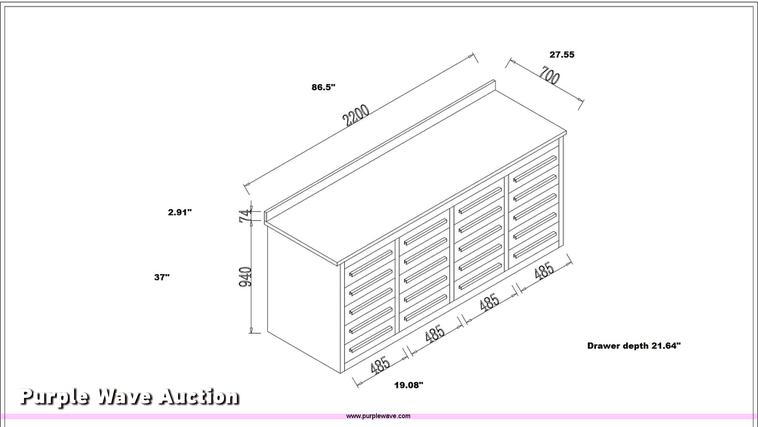 image for item DA8284 Steel tool bench