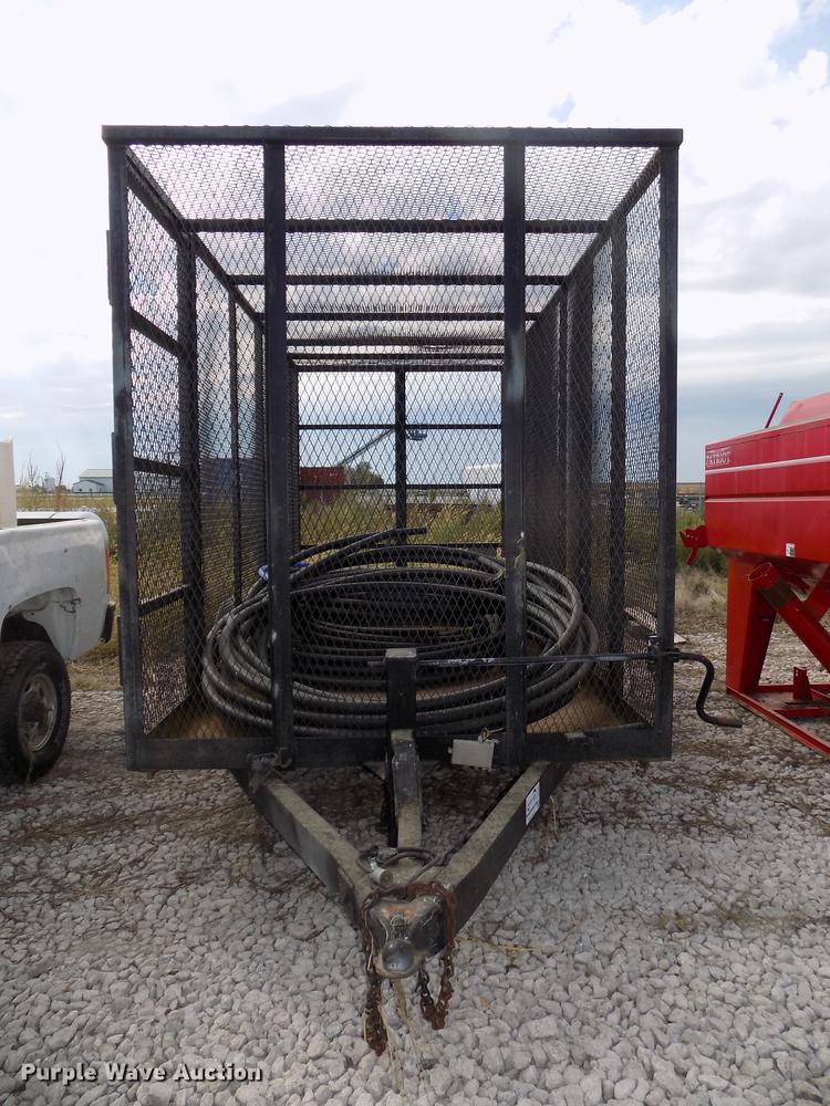 image for item DB8567 1980 shop built cage/cargo trailer