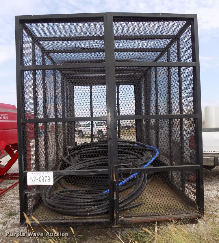 image for item DB8567 1980 shop built cage/cargo trailer