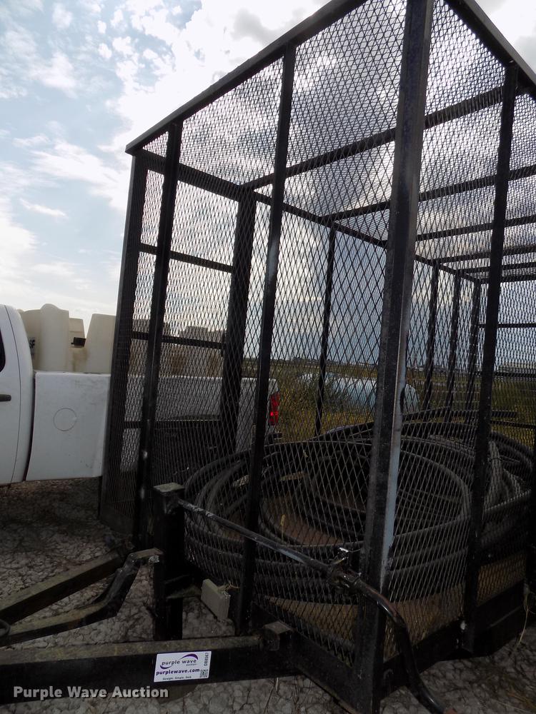 image for item DB8567 1980 shop built cage/cargo trailer