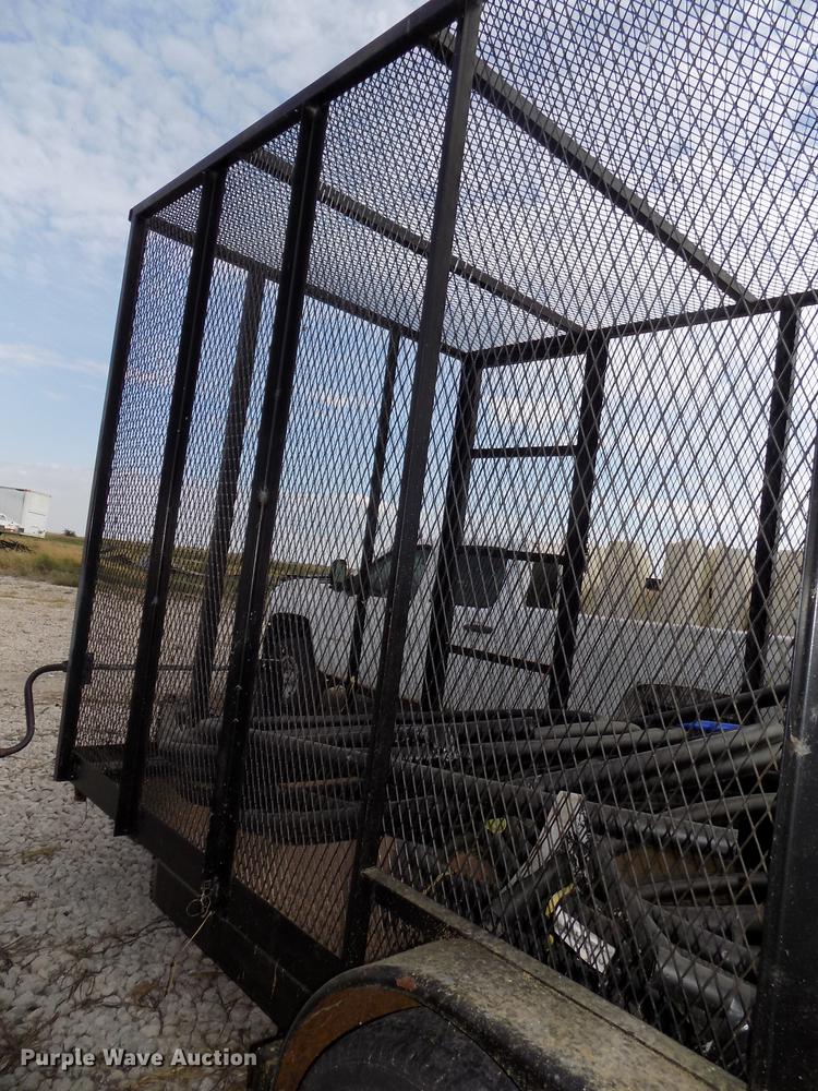 image for item DB8567 1980 shop built cage/cargo trailer