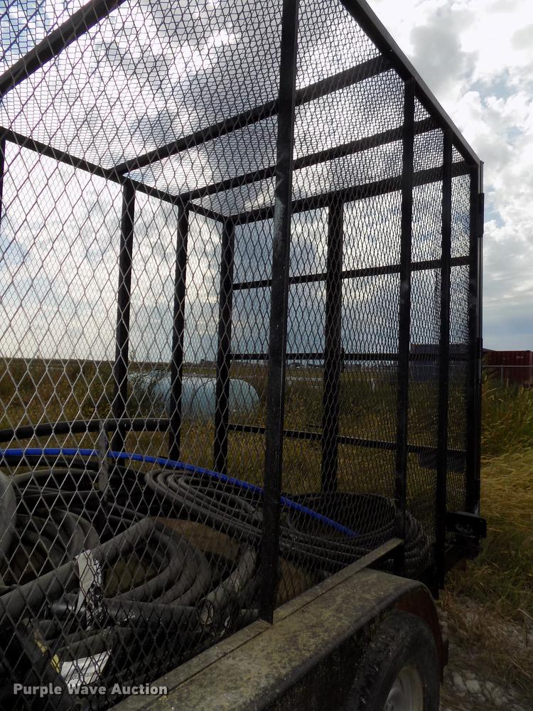 image for item DB8567 1980 shop built cage/cargo trailer