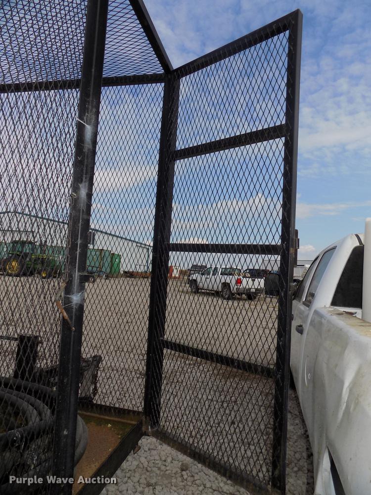 image for item DB8567 1980 shop built cage/cargo trailer