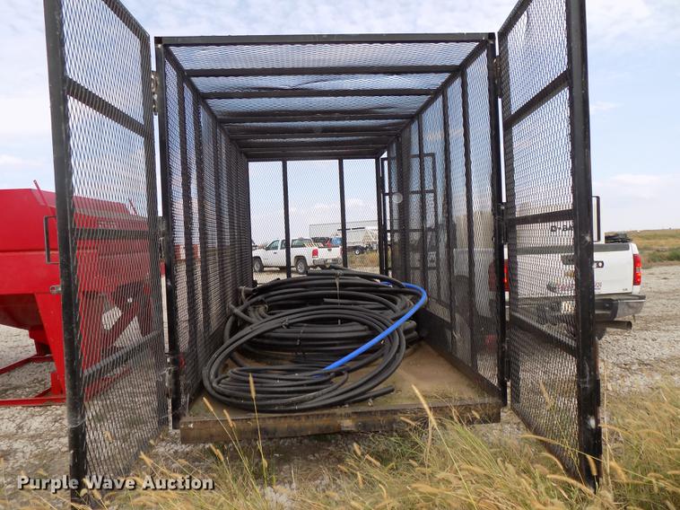 image for item DB8567 1980 shop built cage/cargo trailer