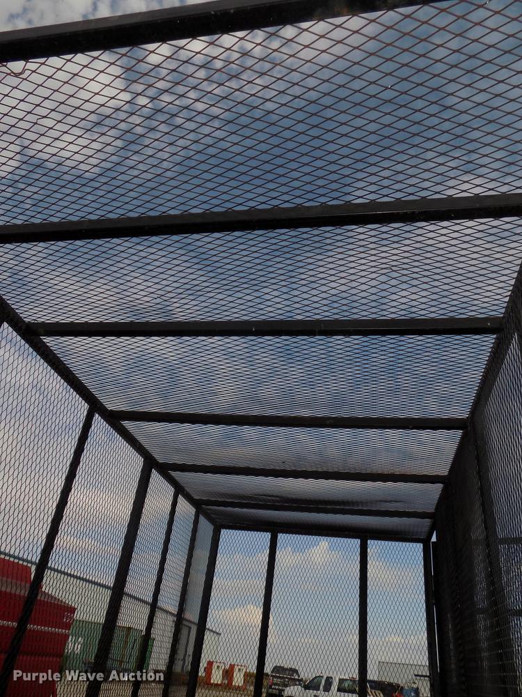 image for item DB8567 1980 shop built cage/cargo trailer