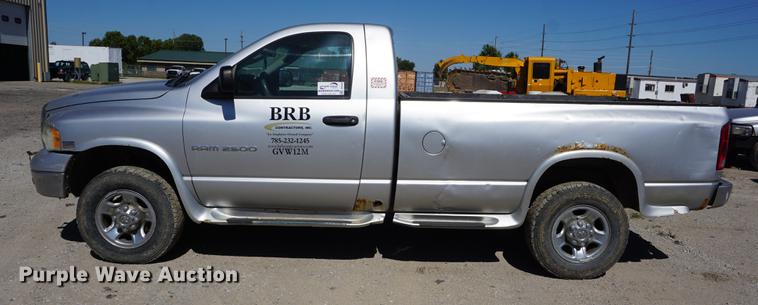 image for item DD6593 2003 Dodge Ram 2500 pickup truck