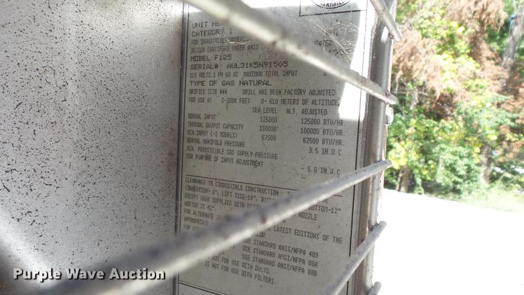 image for item DE4842 (2) Reznor natural gas furnaces