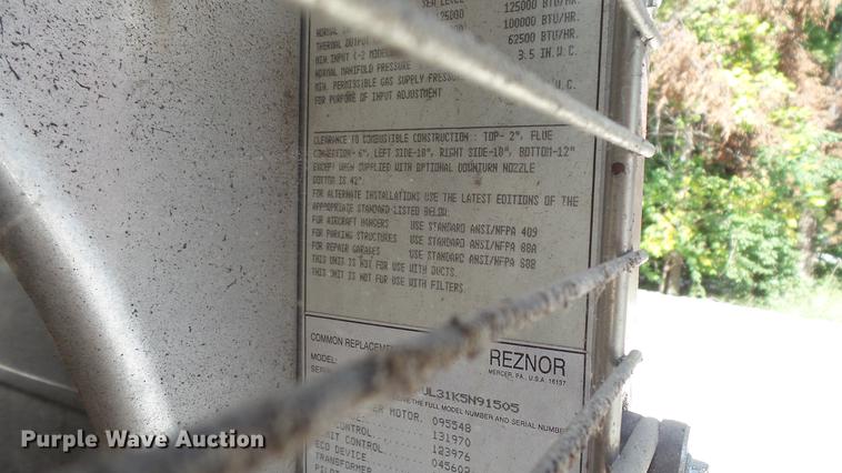 image for item DE4842 (2) Reznor natural gas furnaces