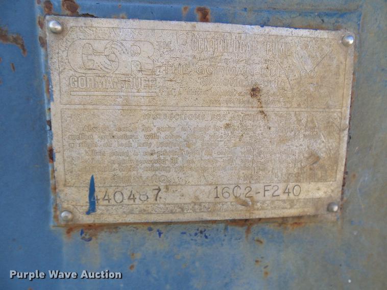 image for item DE5234 Gorman Rupp 16C2-F240 pump
