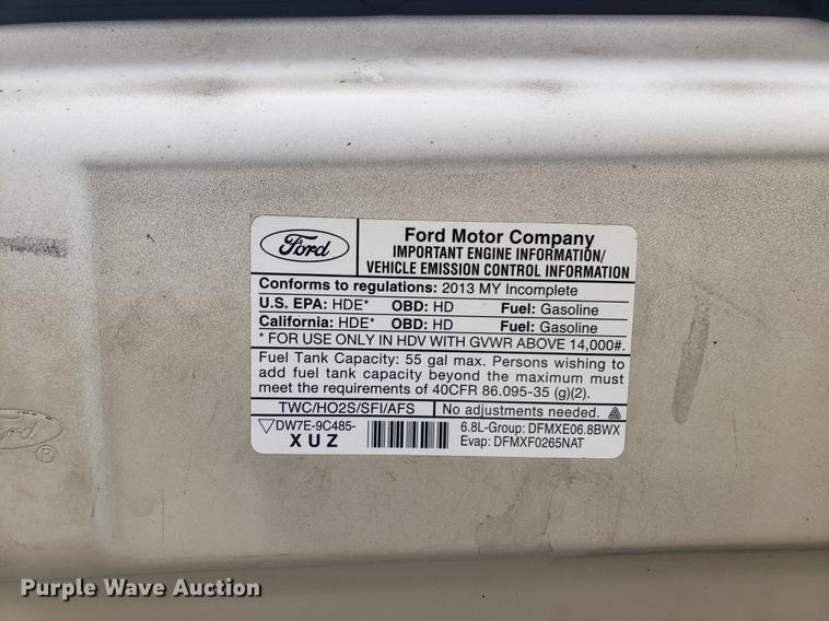 image for item DF2446 2013 Ford Econoline E450 box truck