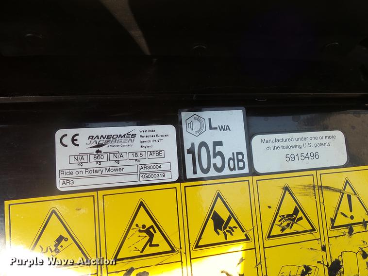 image for item DX9132 2016 Jacobsen AR3 lawn mower