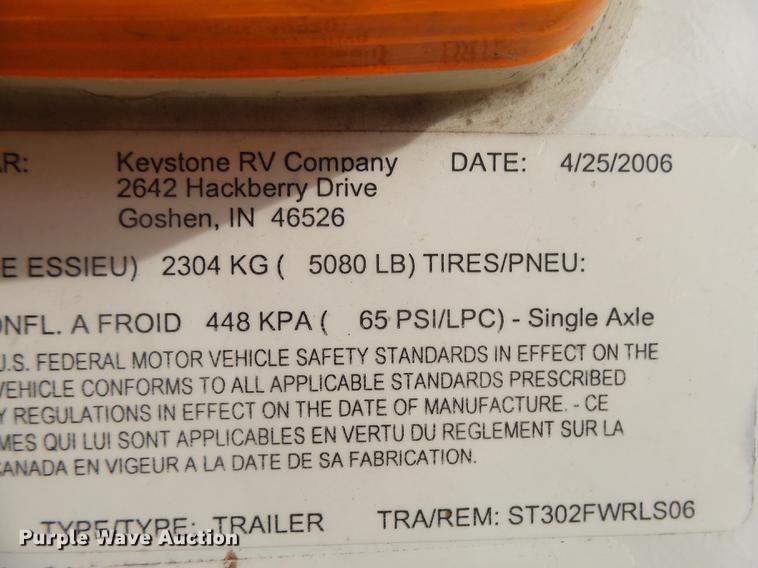 image for item DX9138 2006 Keystone Copper Canyon camper