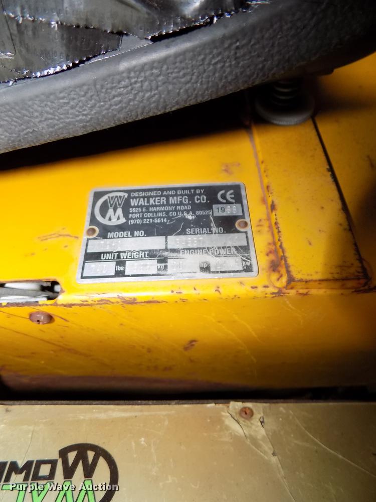 image for item DZ9565 Walker MTGHS ZTR lawn mower