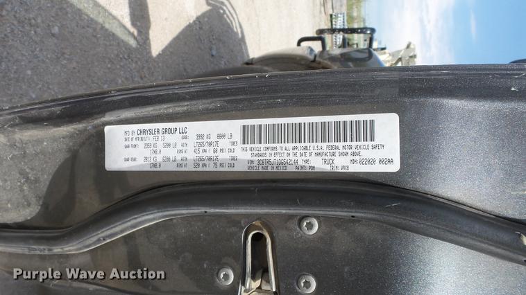 image for item ES9390 2013 Dodge Ram 2500 Crew Cab flatbed pickup truck