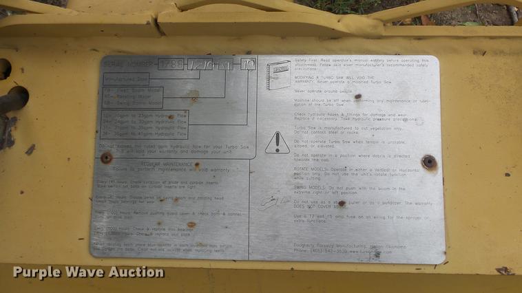 image for item FO9175 Turbo Saw skid steer tree saw