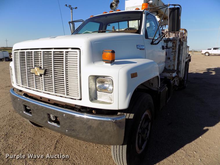 image for item DB9106 1990 Chevrolet Kodiak bucket truck