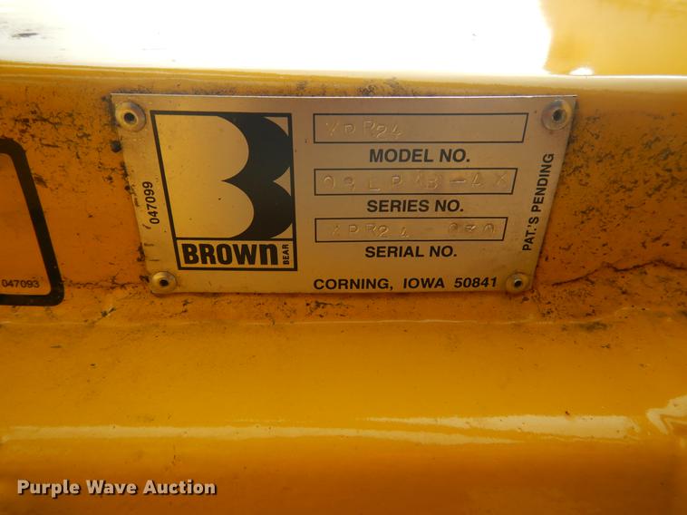 image for item DB9322 2017 Brown Bear XPR-24 skid steer aerator/backfill