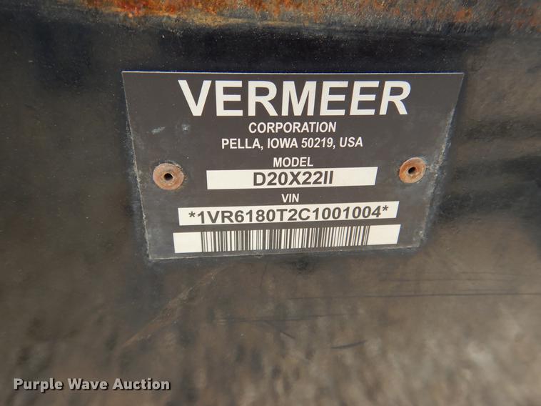 image for item DB9333 2012 Vermeer D20X22 Navigator Series II directional drill