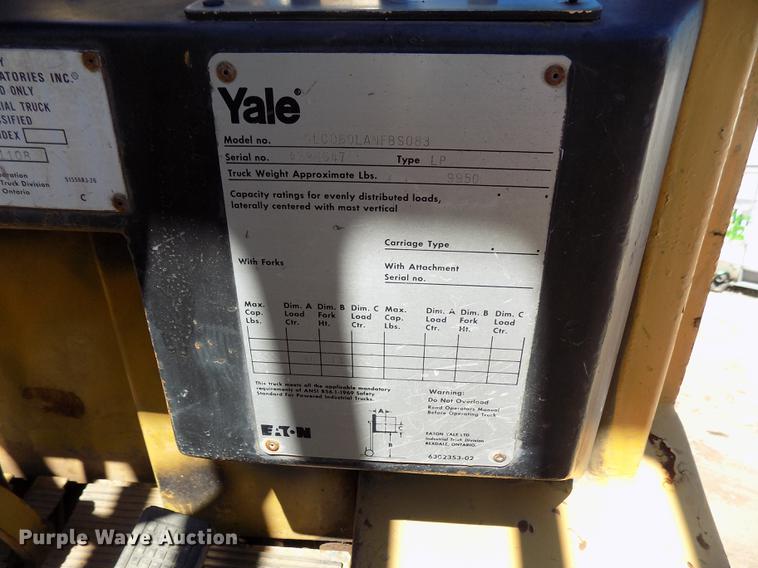 image for item DD3466 Yale GLC060LANFBS803 forklift
