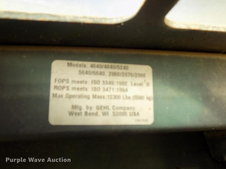 image for item DD3469 2008 Gehl 5640 skid steer