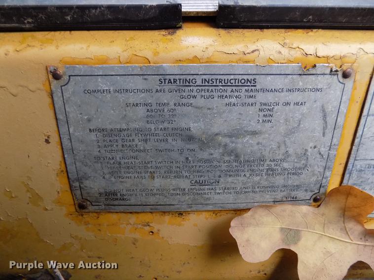 image for item DD3472 1964 Caterpillar 12E rigid frame motor grader