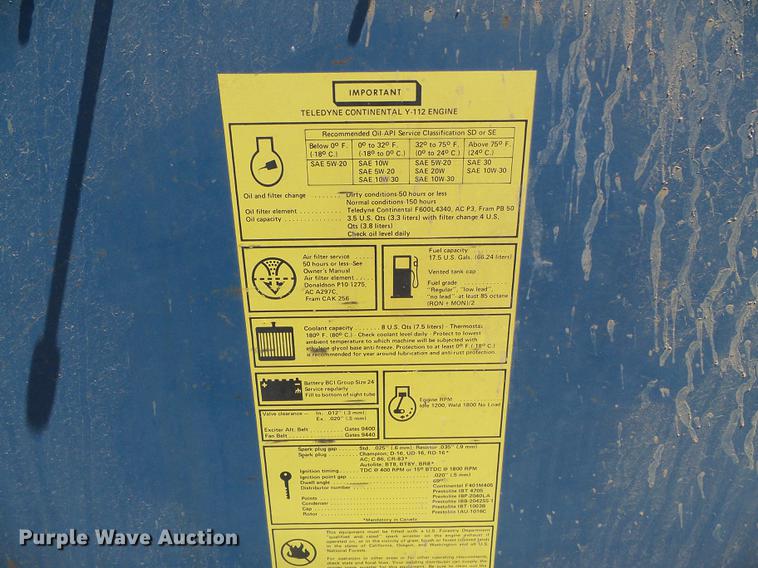 image for item DD5907 Miller Big 20 welder generator