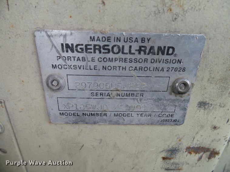 image for item DD5936 1990 Ingersoll Rand 185W air compressor