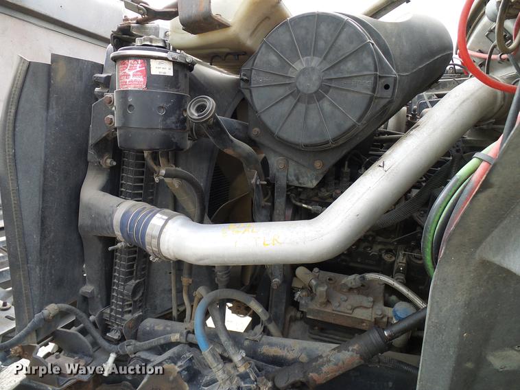 image for item DD8312 1998 Ford F800 flatbed truck with Vermeer MTE37 mud mix system